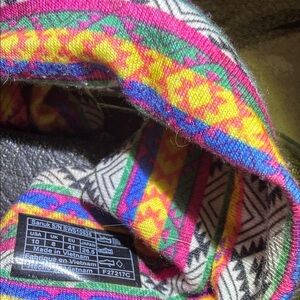 Sanuk Bright Aztec Slip-On in Pink, Yellow, Green & Blue